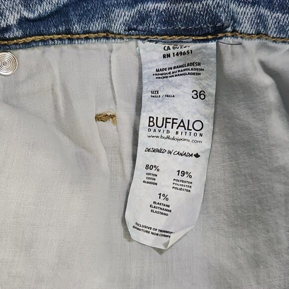 Buffalo David Bitton Dean Shorts Men's W36 Relaxed Straight Blue NWT MSRP $89 - Picture 13 of 15